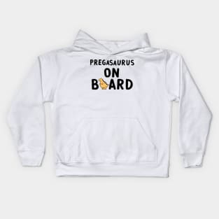 Pregasaurus on Board Kids Hoodie